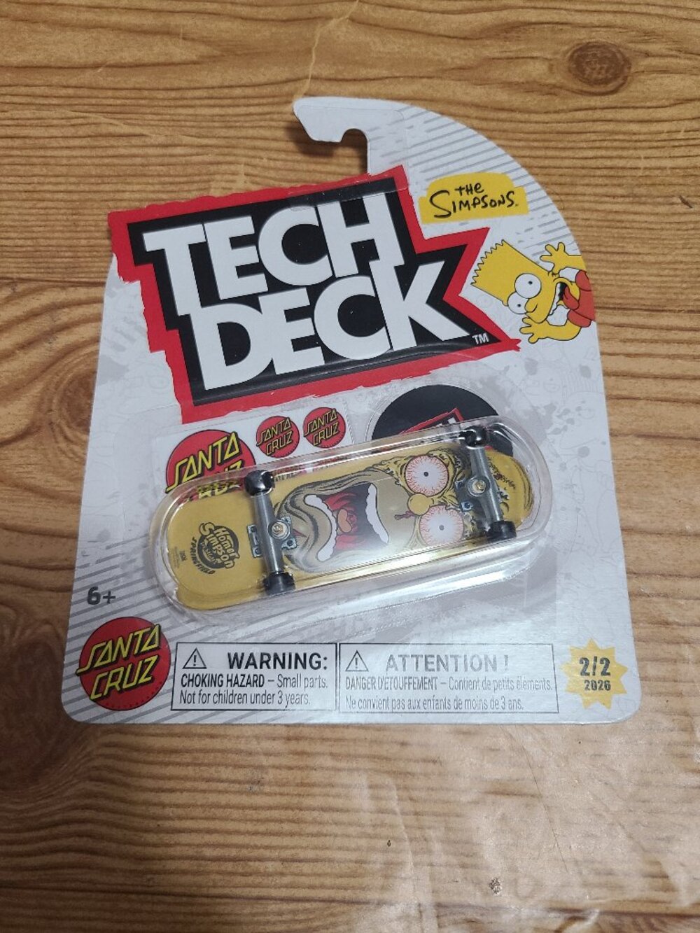 Homer SImpsons Tech Deck X The Simpsons mini skateboard (NEW)